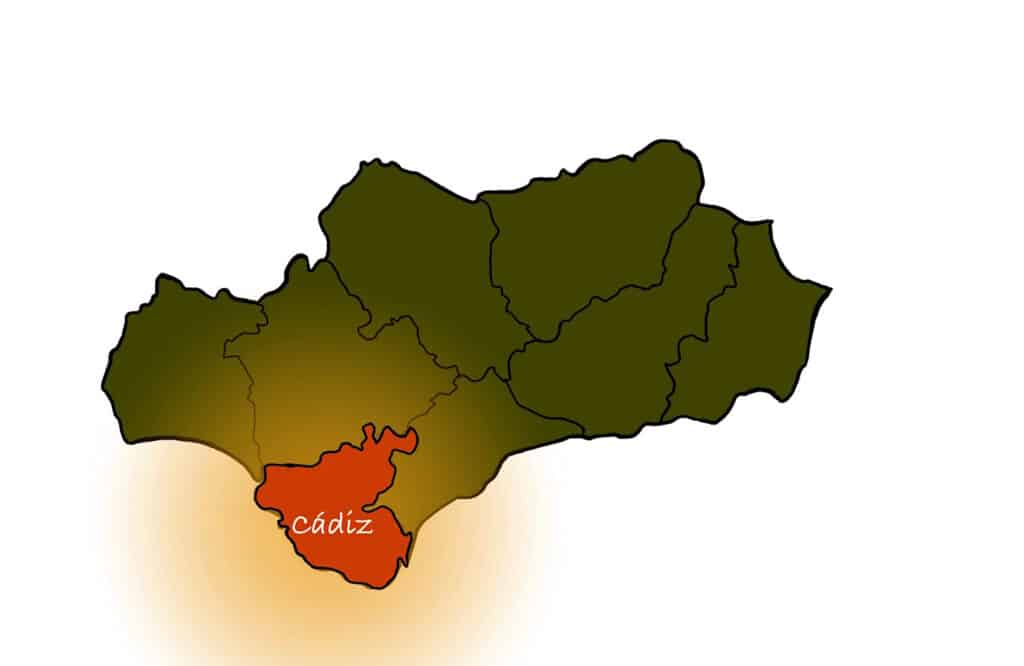 kaart-provincie-cadiz-andalusie