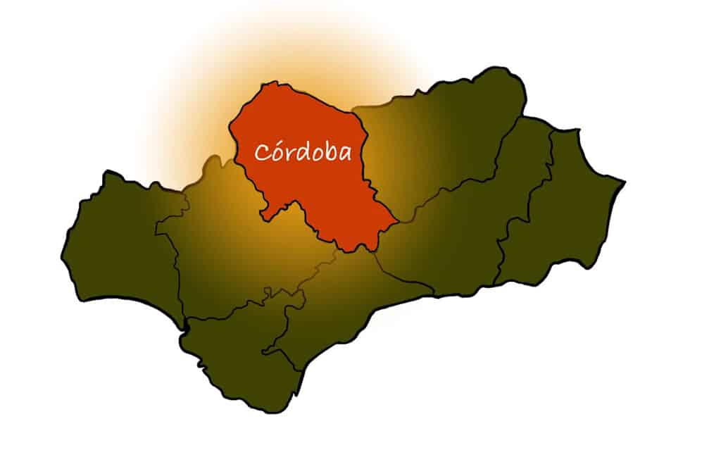kaart-provincie-cordoba-andalusie