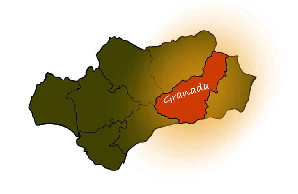 kaart-provincie-granada-andalusie