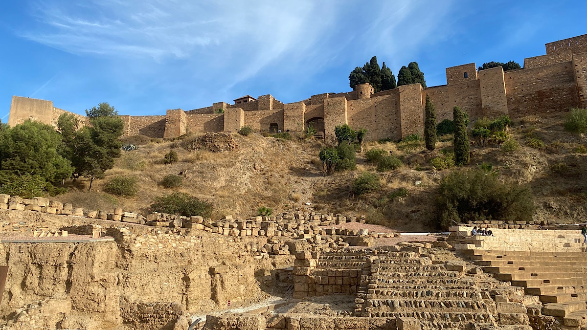 Romeins theater en het Alcazaba Malaga