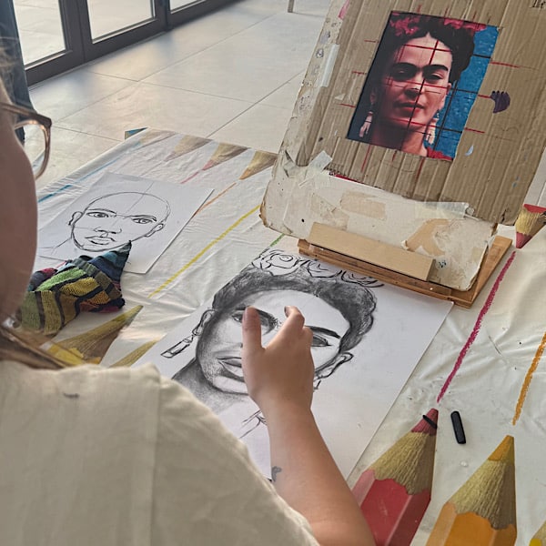houtskooltekening-schildervakantie-la-luce-paintings