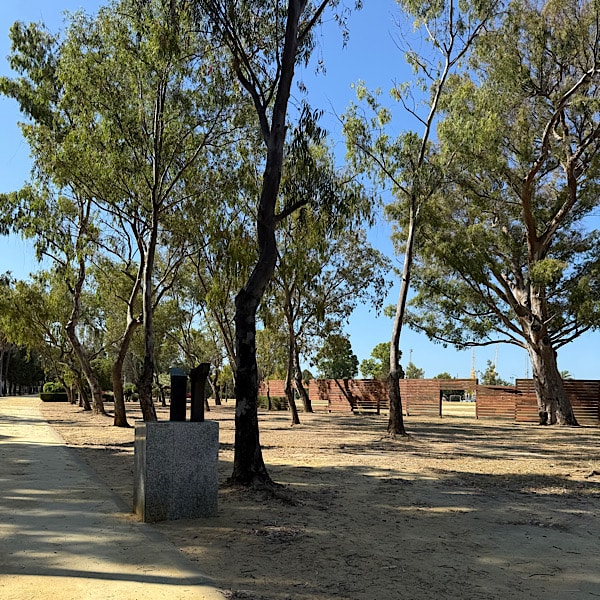 parque-de-zafra-huelva-stad-sportveld-beeld