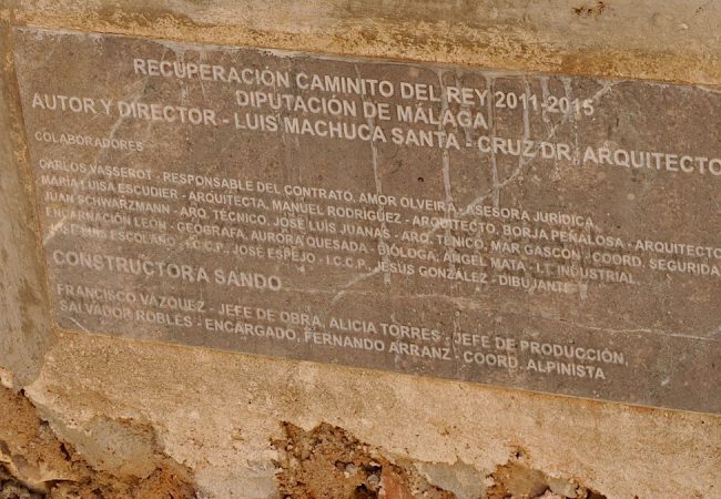 gedenkplaat-architect-herstel-caminito-del-rey